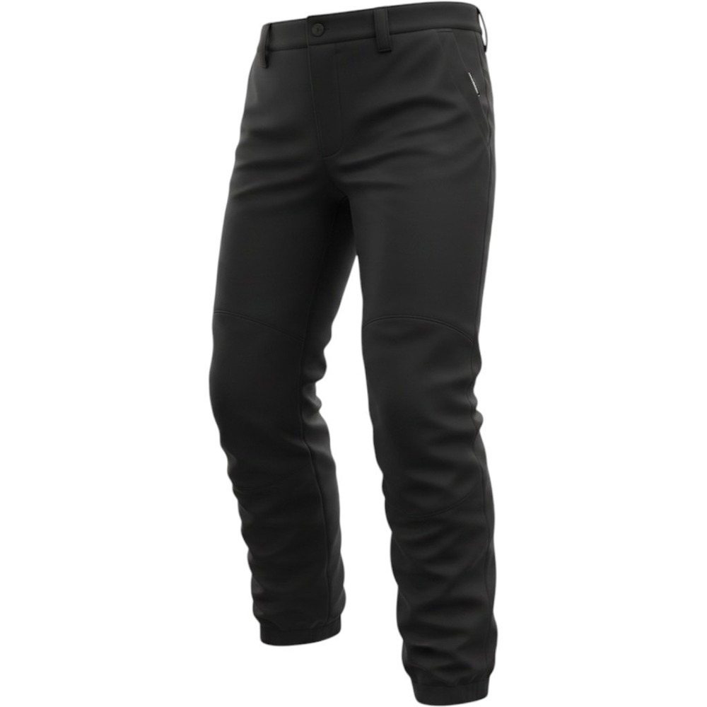 Gramicci Mens Black Outdoor Hiking‎ Pants Integrated Belt Bungee Cuffs Cotton